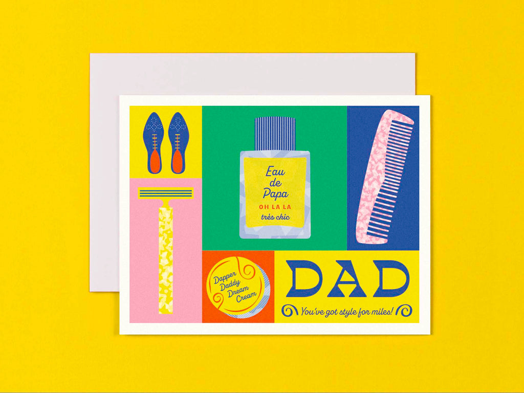 Dad Block Colorblock Father's Day Card