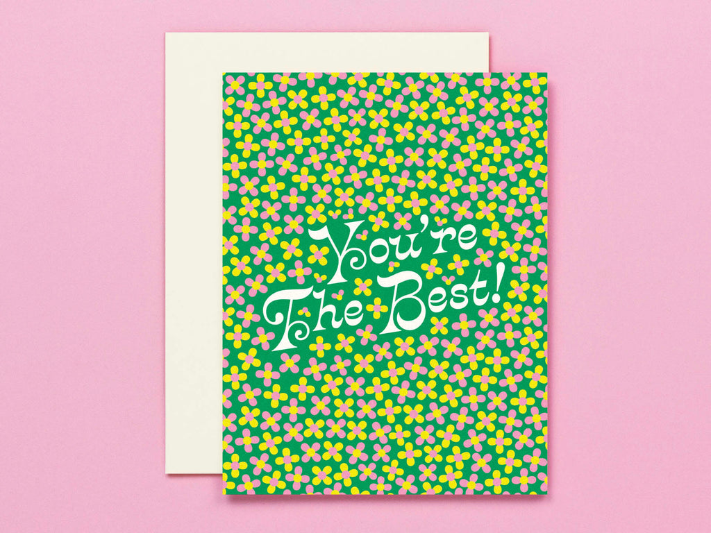 The Best • Ditsy Floral Friendship or Thank You Card