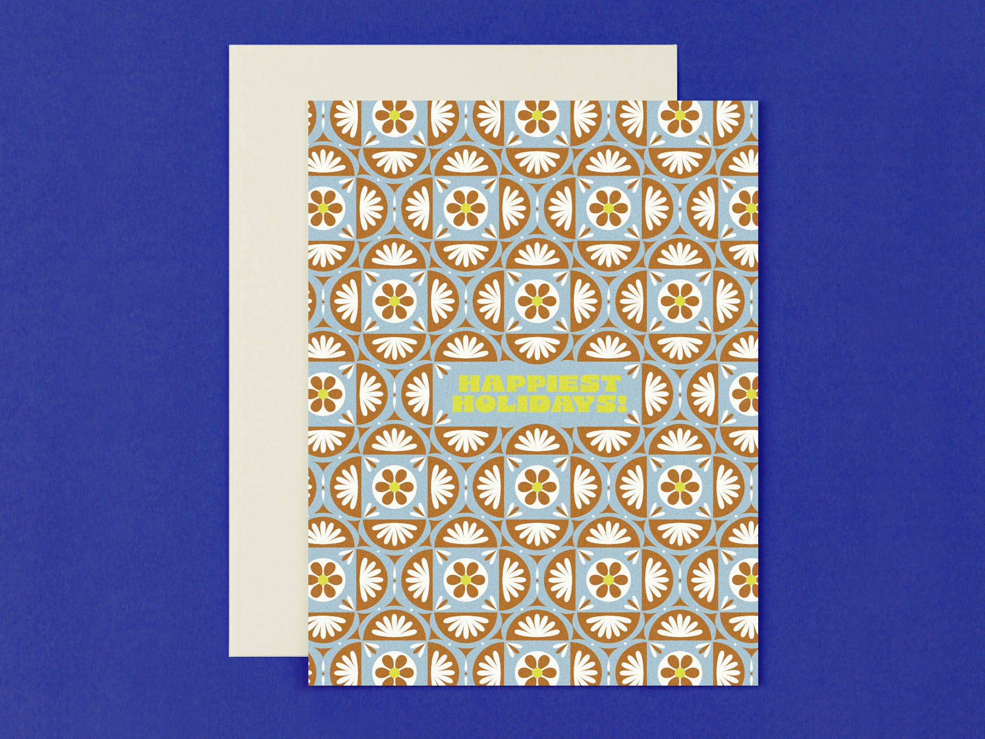 Festive Holidays • Festive Pattern Holiday Card