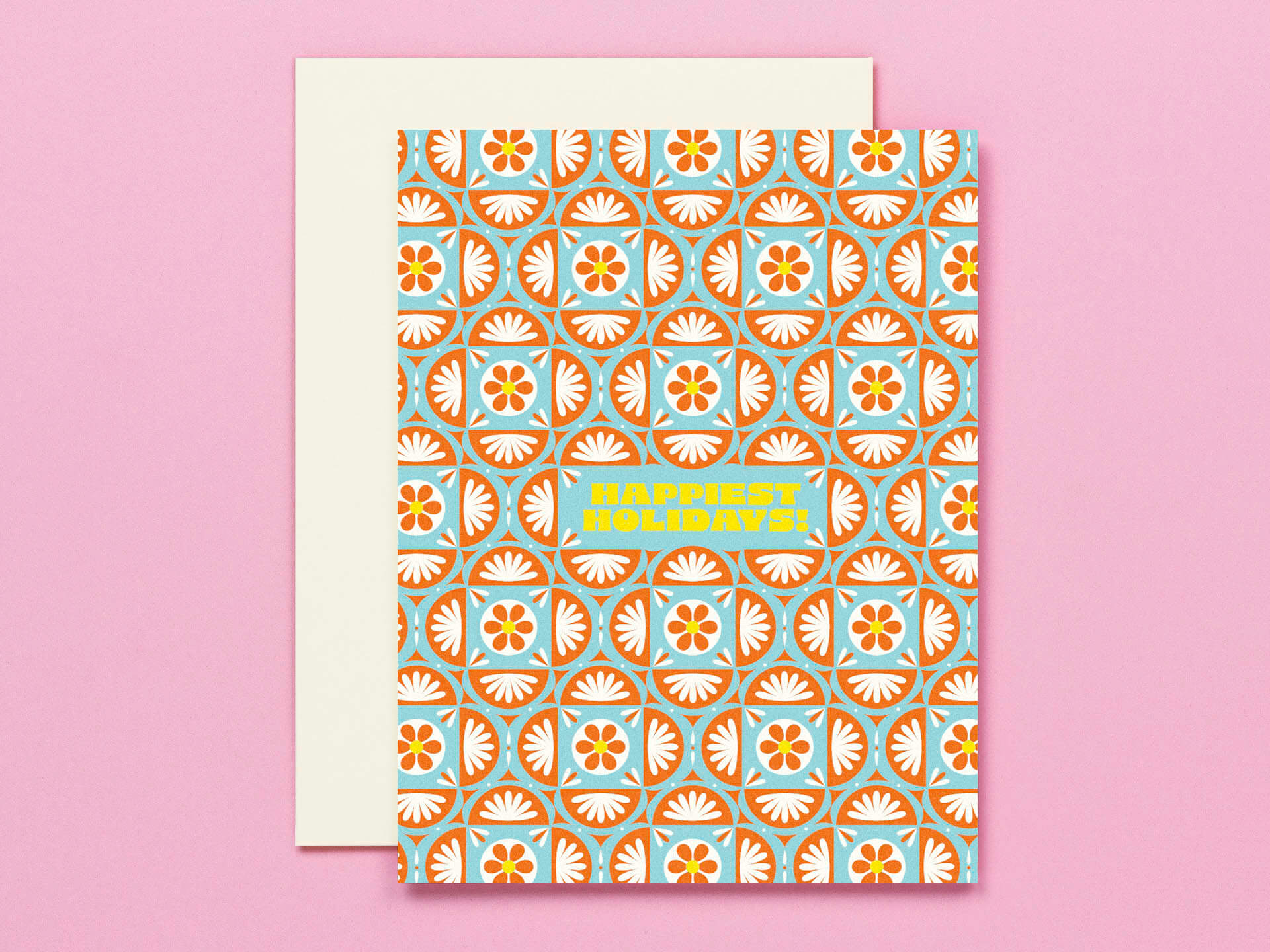 Festive Holidays • Festive Pattern Holiday Card