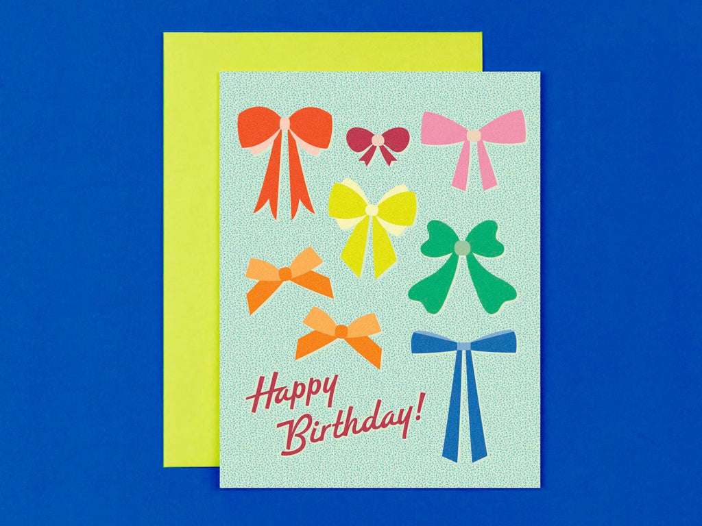 Birthday Bows • Colorful Bows Birthday Card