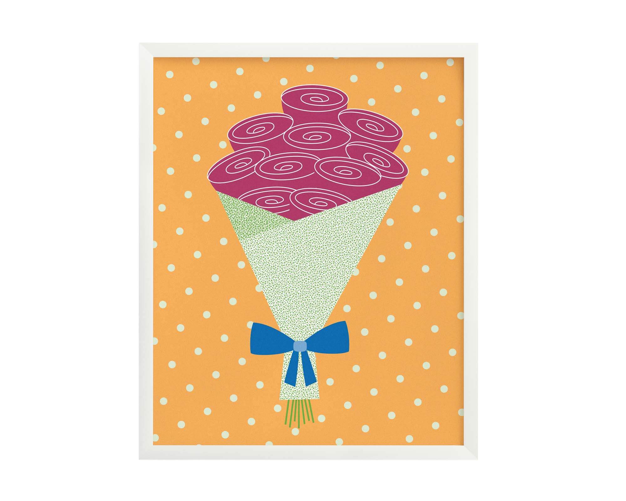 Raspberry Bouquet Art Print