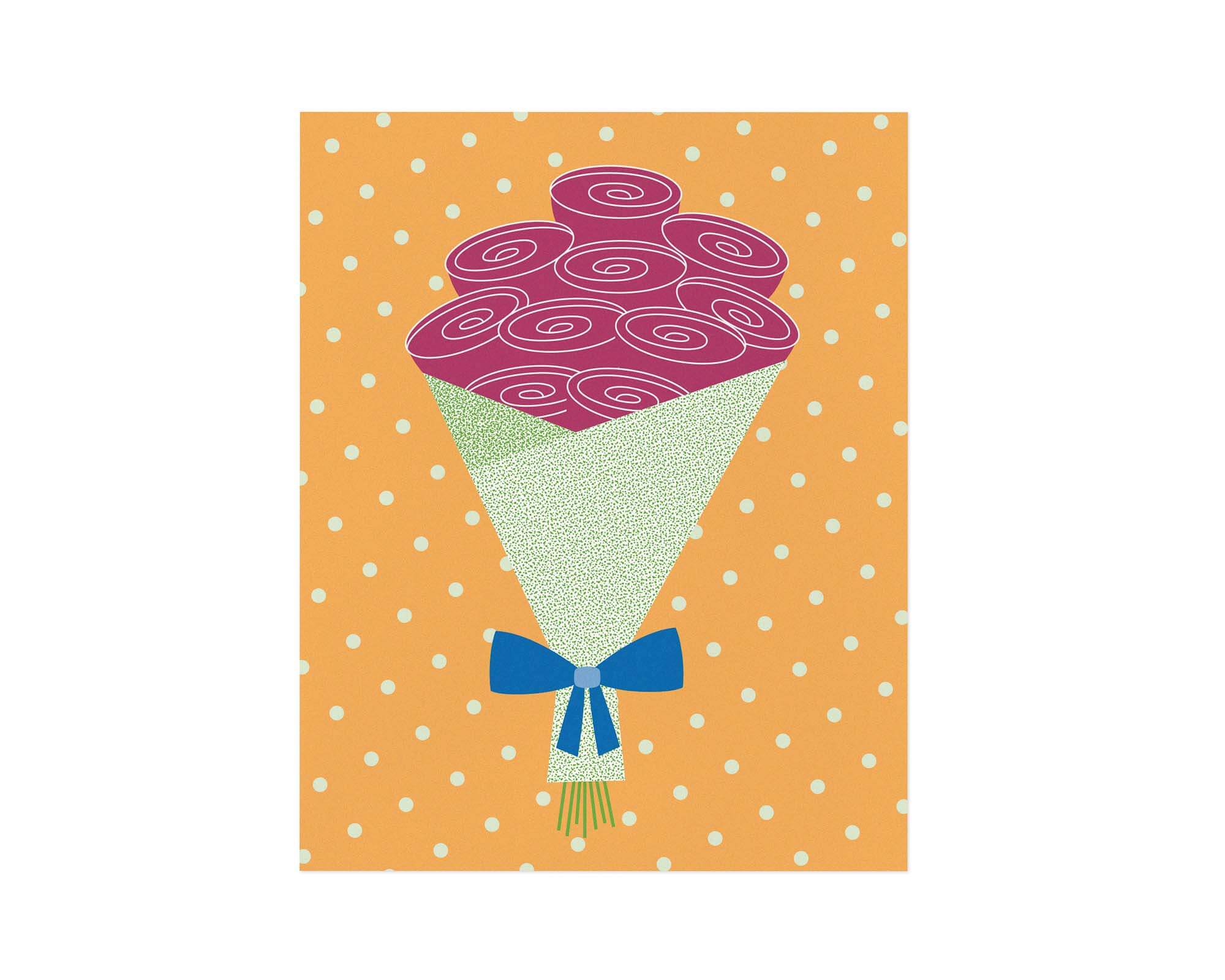 Raspberry Bouquet Art Print